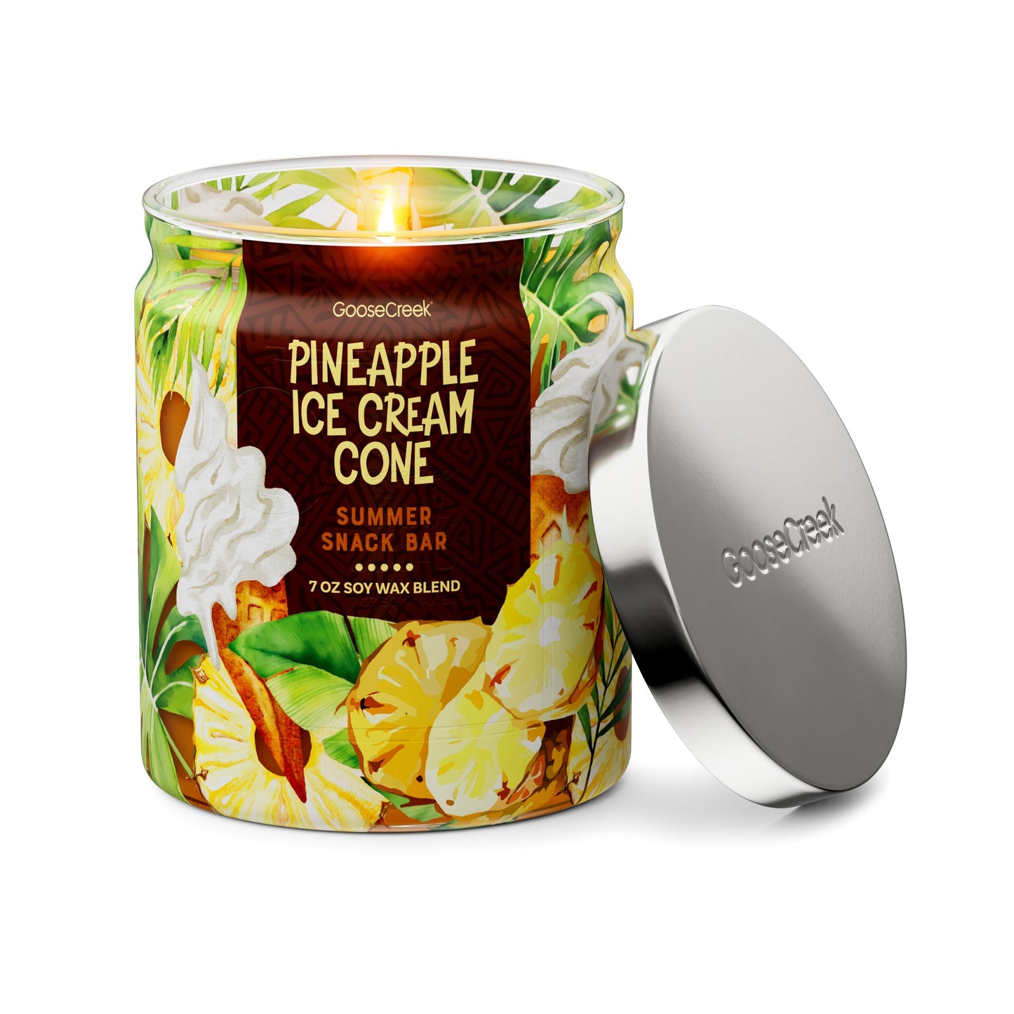 Pineapple Ice Cream Cone 7oz Single Wick Candle