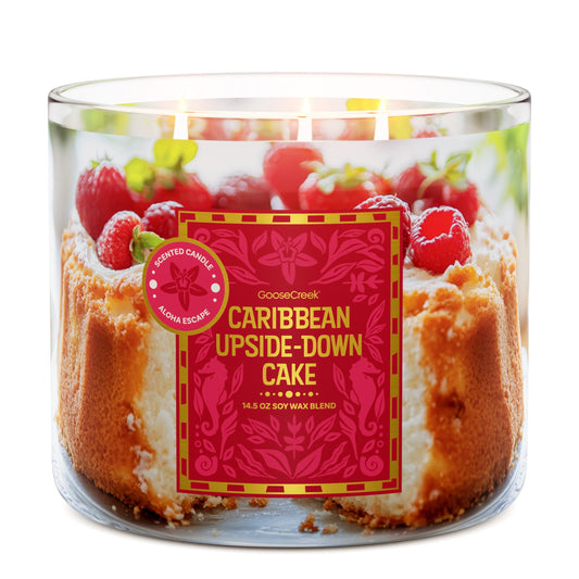 Caribbean Upsidedown Cake 3-Wick Candle