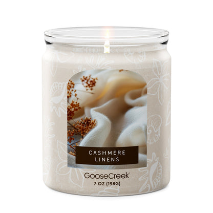 Cashmere Linens 7oz Single Wick Candle