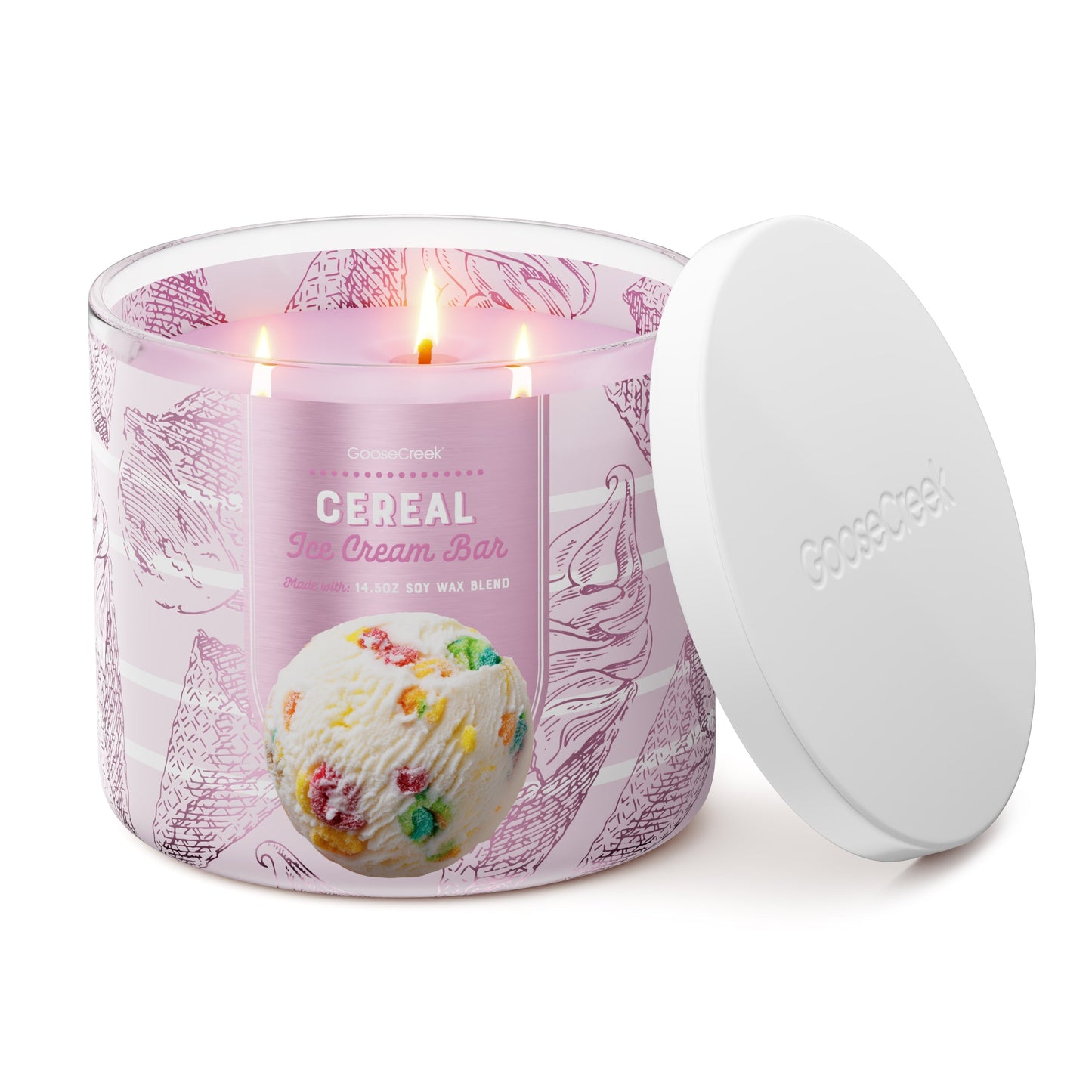 Cereal Ice Cream Bar 3-Wick Candle