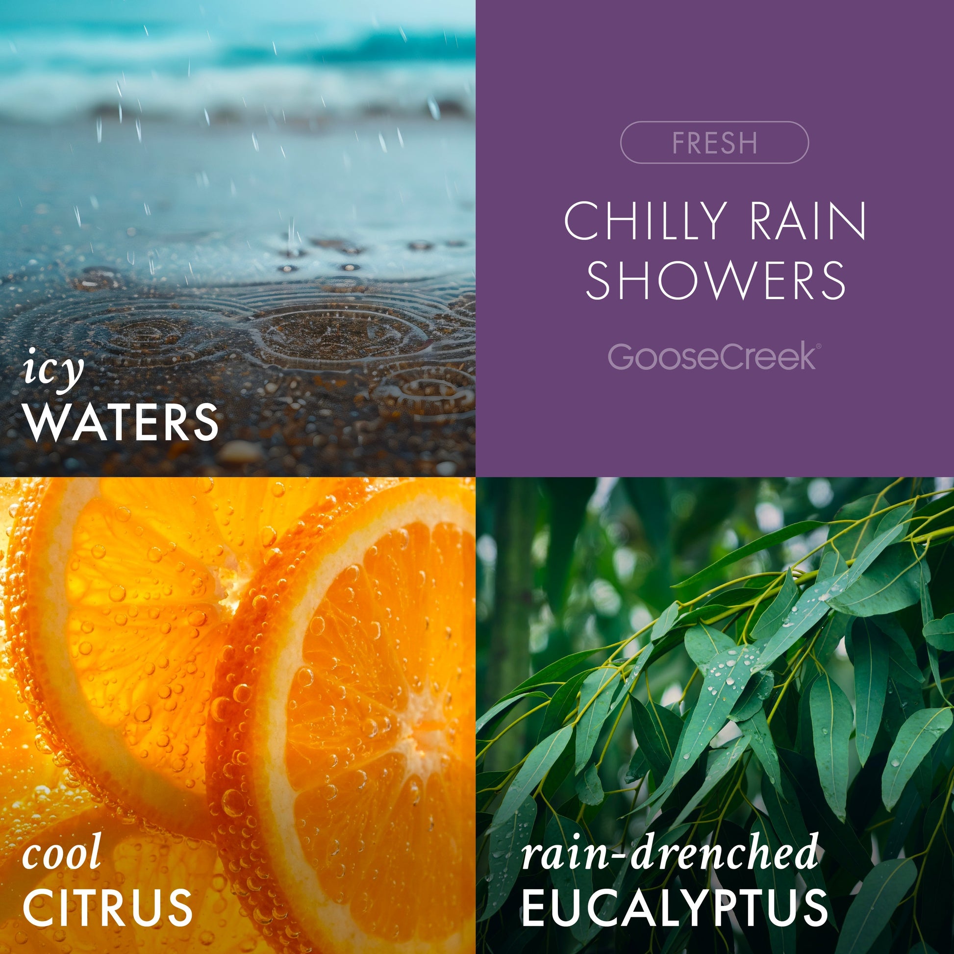 Chilly Rain Showers Odor Eliminating 3-Wick Candle