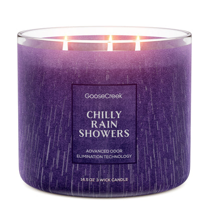 Chilly Rain Showers Odor Eliminating 3-Wick Candle