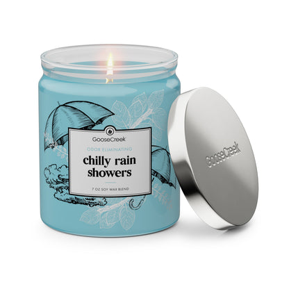 Chilly Rain Showers Odor Eliminating 7oz Single Wick Candle
