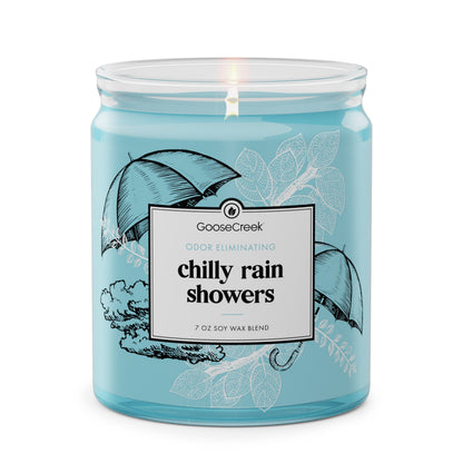 Chilly Rain Showers Odor Eliminating 7oz Single Wick Candle