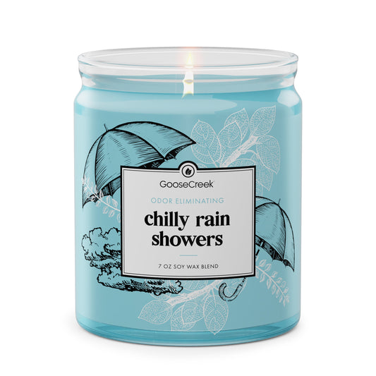 Chilly Rain Showers Odor Eliminating 7oz Single Wick Candle