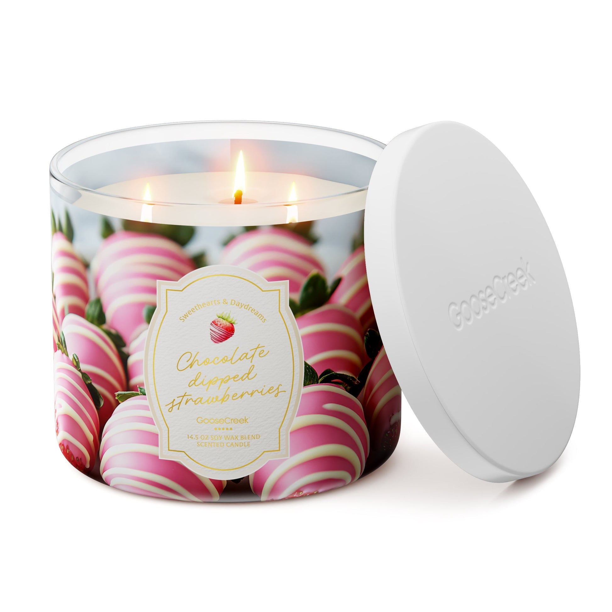 Chocolate Dipped Strawberries Large 3-Wick Candle