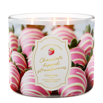 Chocolate Dipped Strawberries Large 3-Wick Candle
