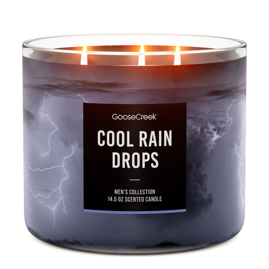 Cool Rain Drops 3-Wick Candle