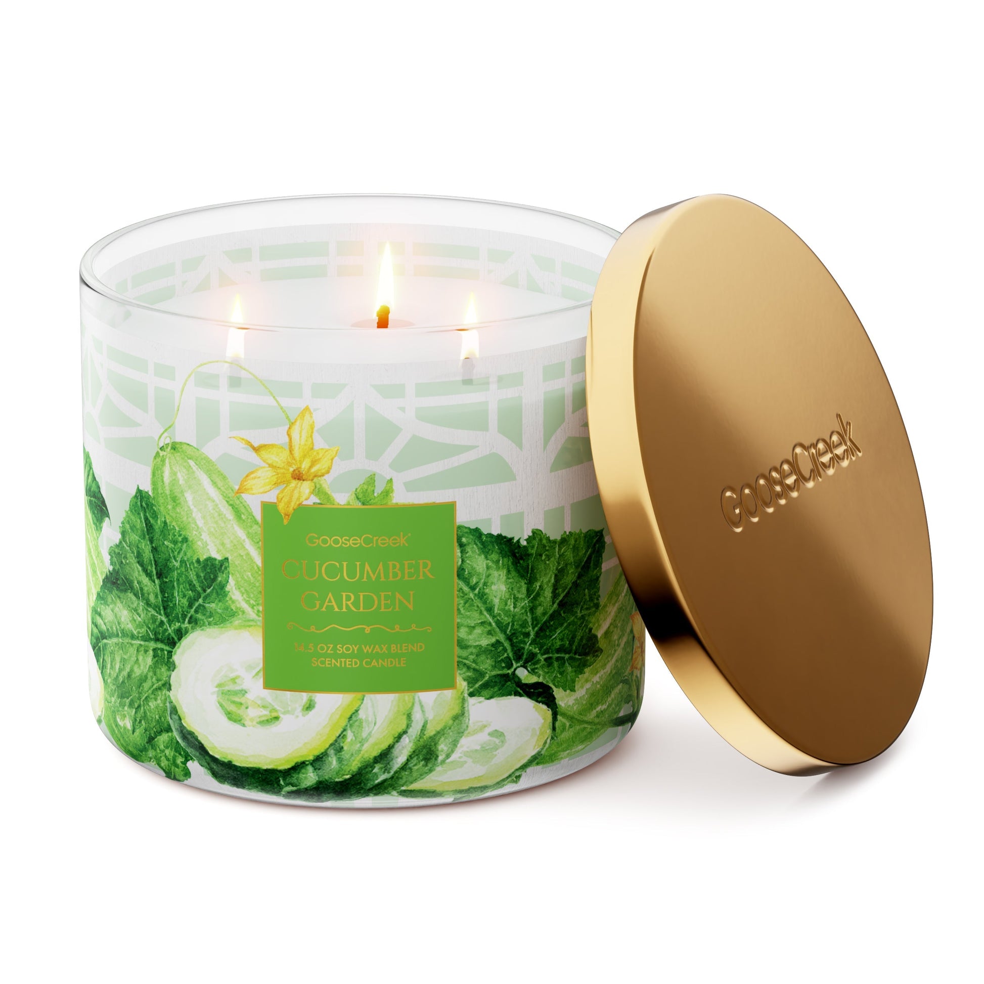 Cucumber Garden 3-Wick Candle