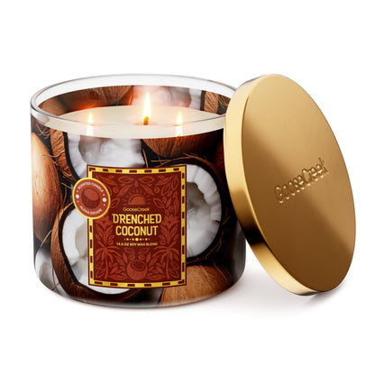 Drenched Coconut 3-Wick Candle