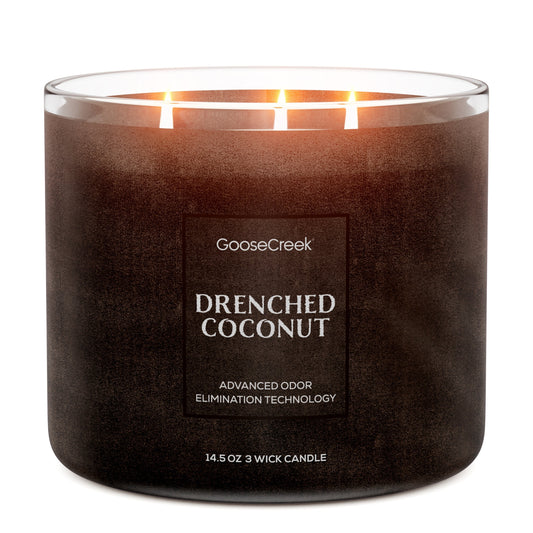 Drenched Coconut Odor Eliminating 3-Wick Candle