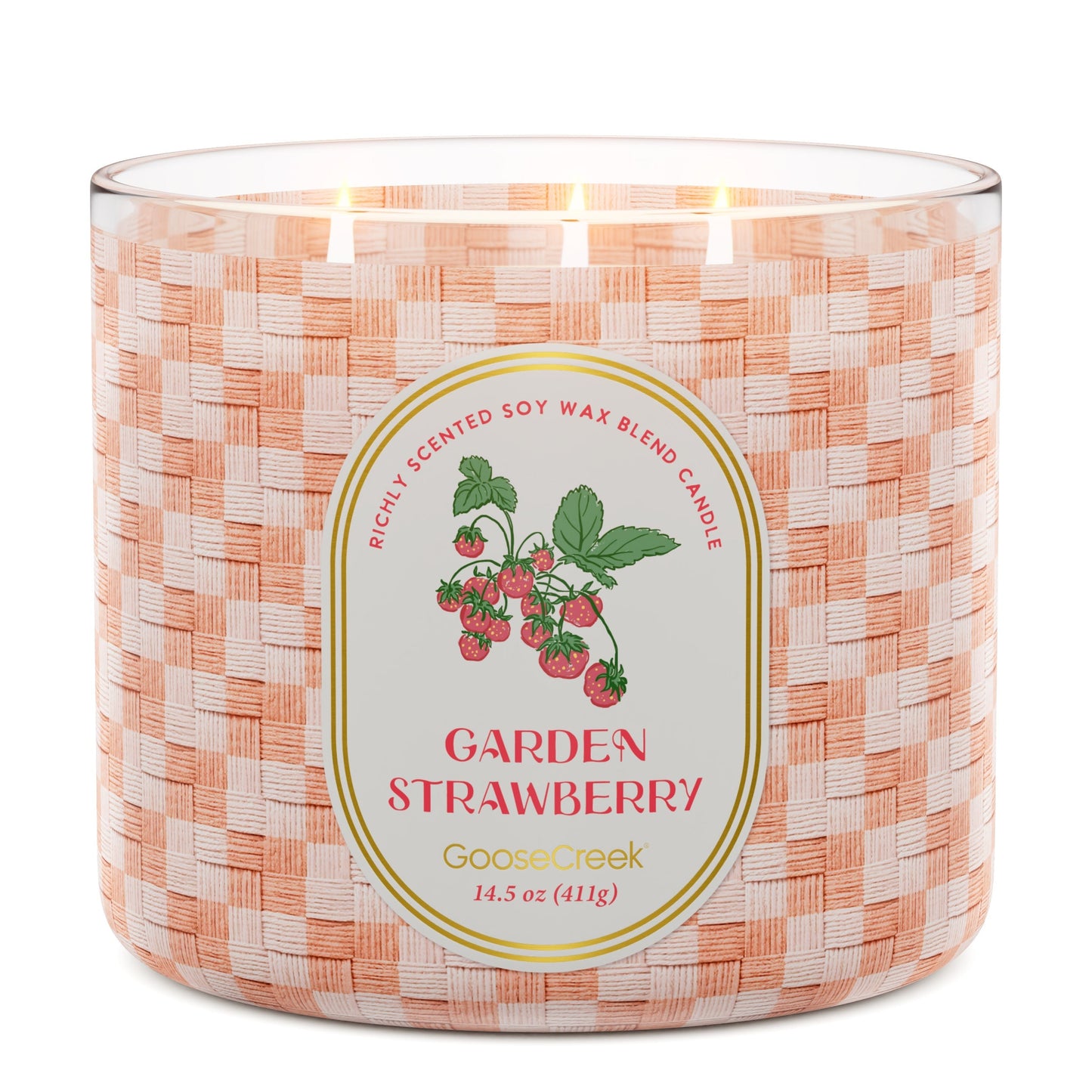 Garden Strawberry 3-Wick Candle