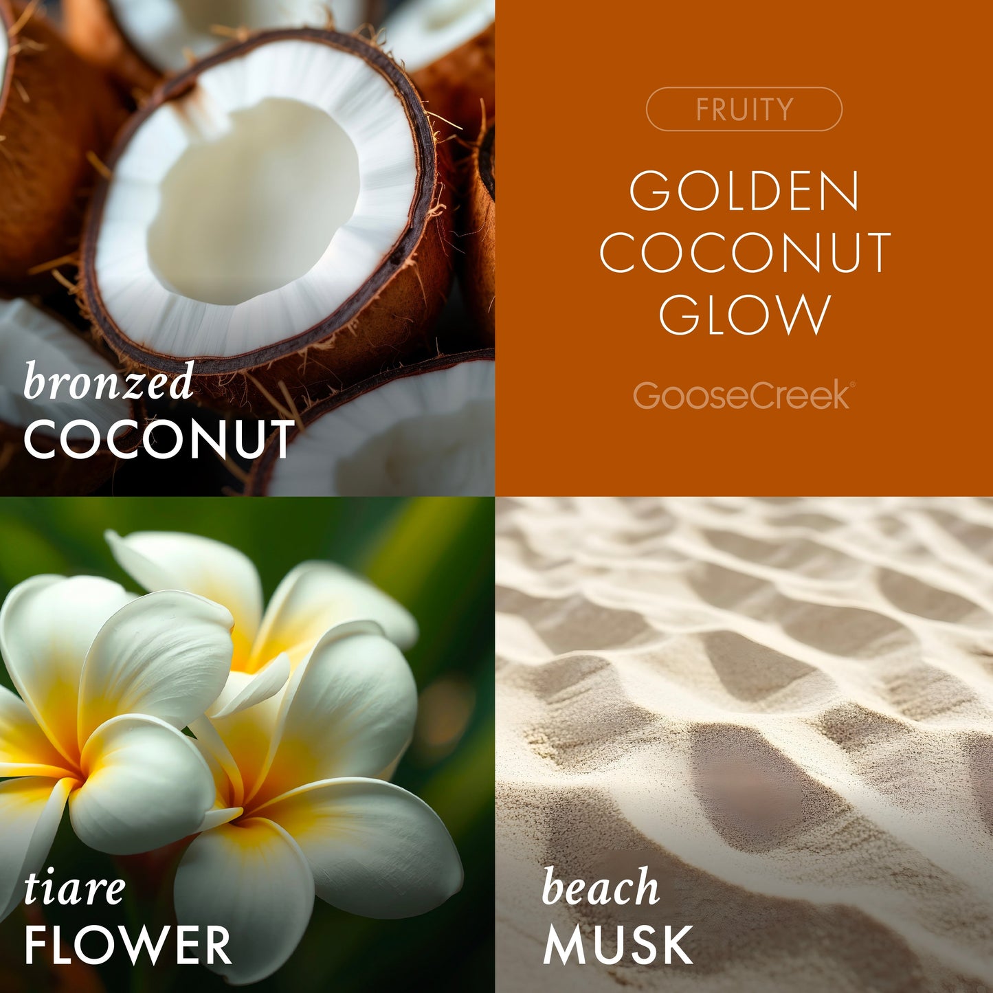 Golden Coconut Glow 3-Wick Candle