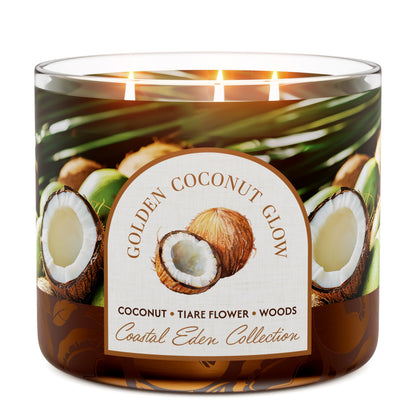Golden Coconut Glow 3-Wick Candle