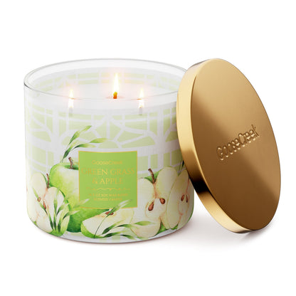 Green Grass & Apple 3-Wick Candle