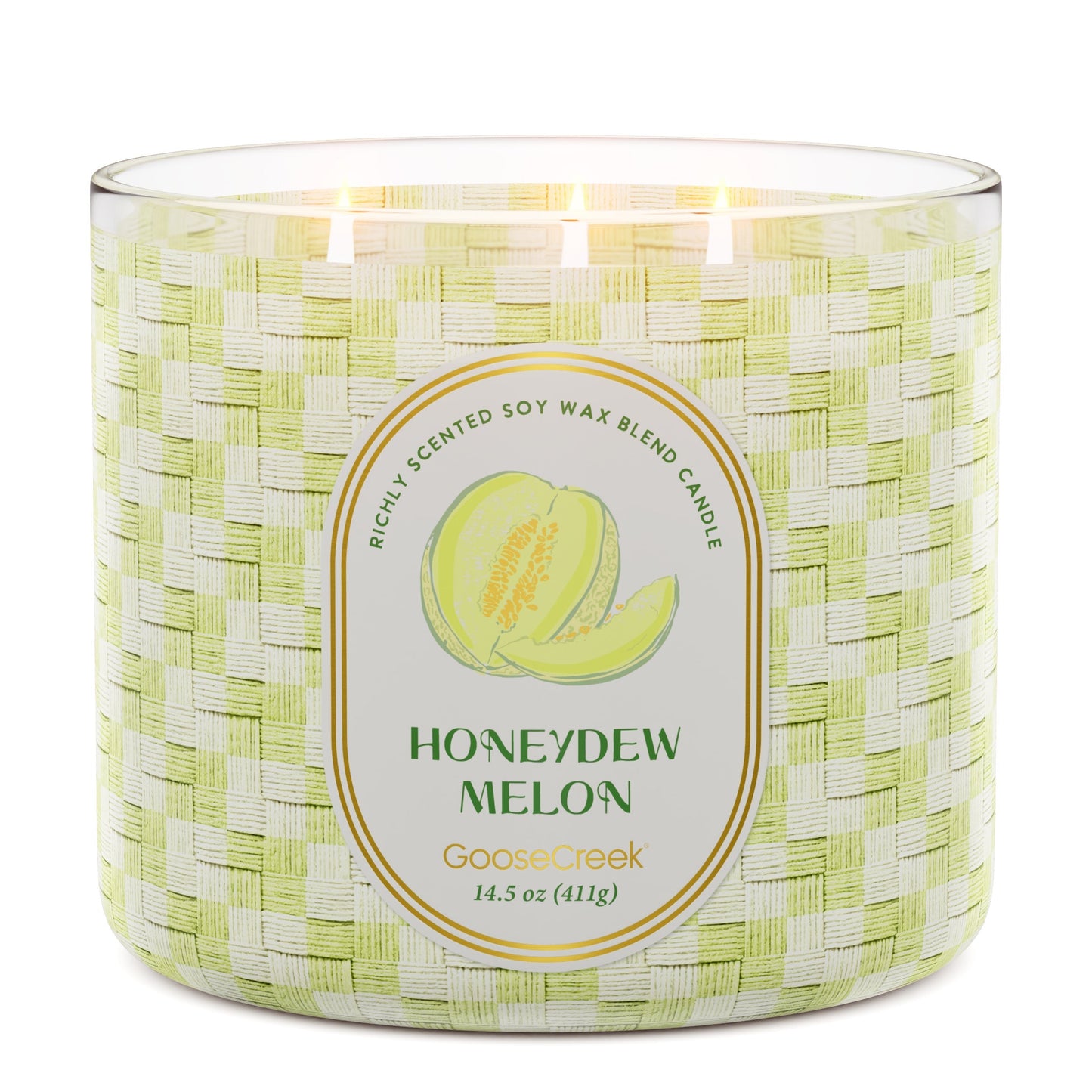 Honeydew Melon 3-Wick Candle