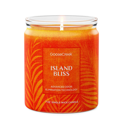 Island Bliss Odor Eliminating 7oz Single Wick Candle