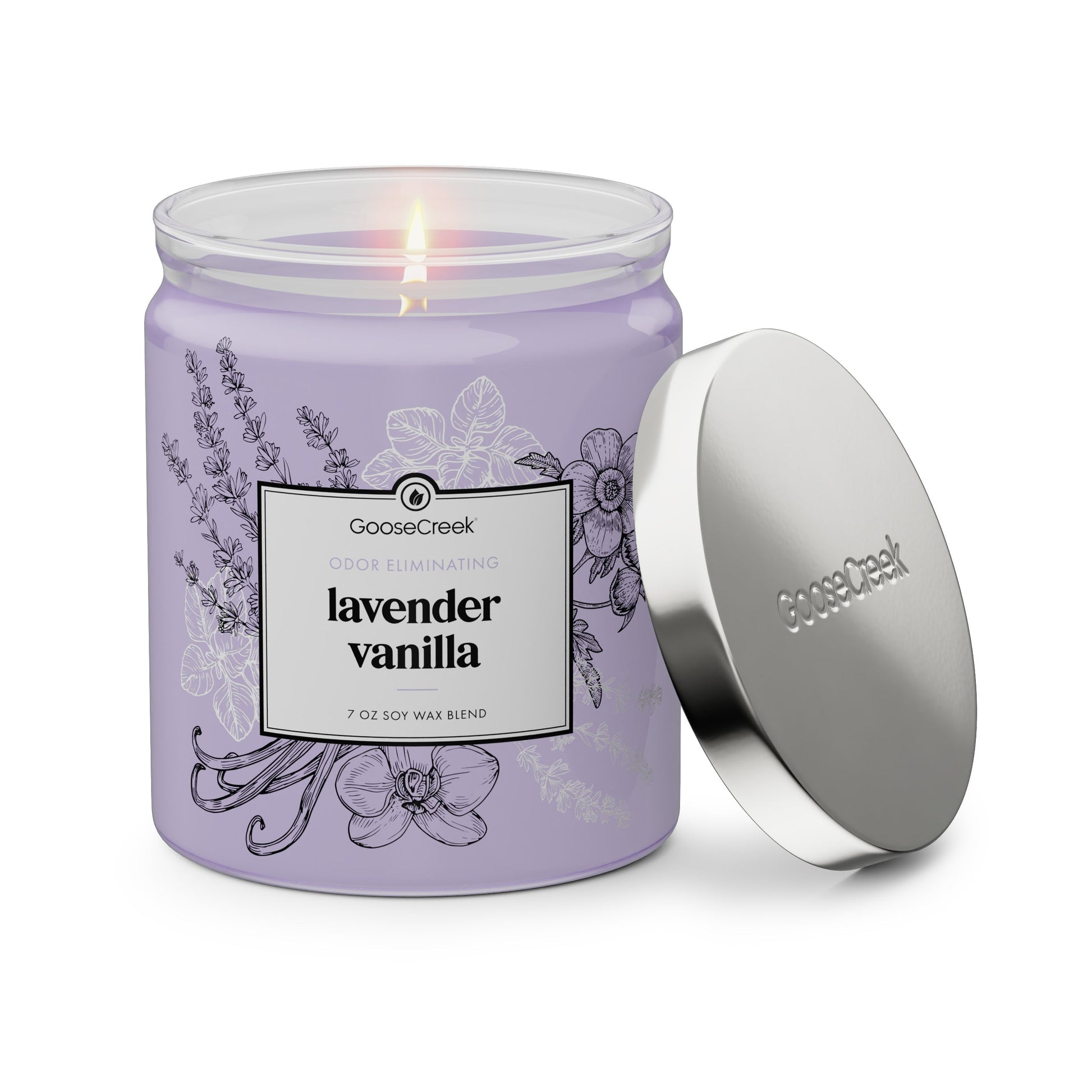 Lavender Vanilla Odor Eliminating 7oz Single Wick Candle