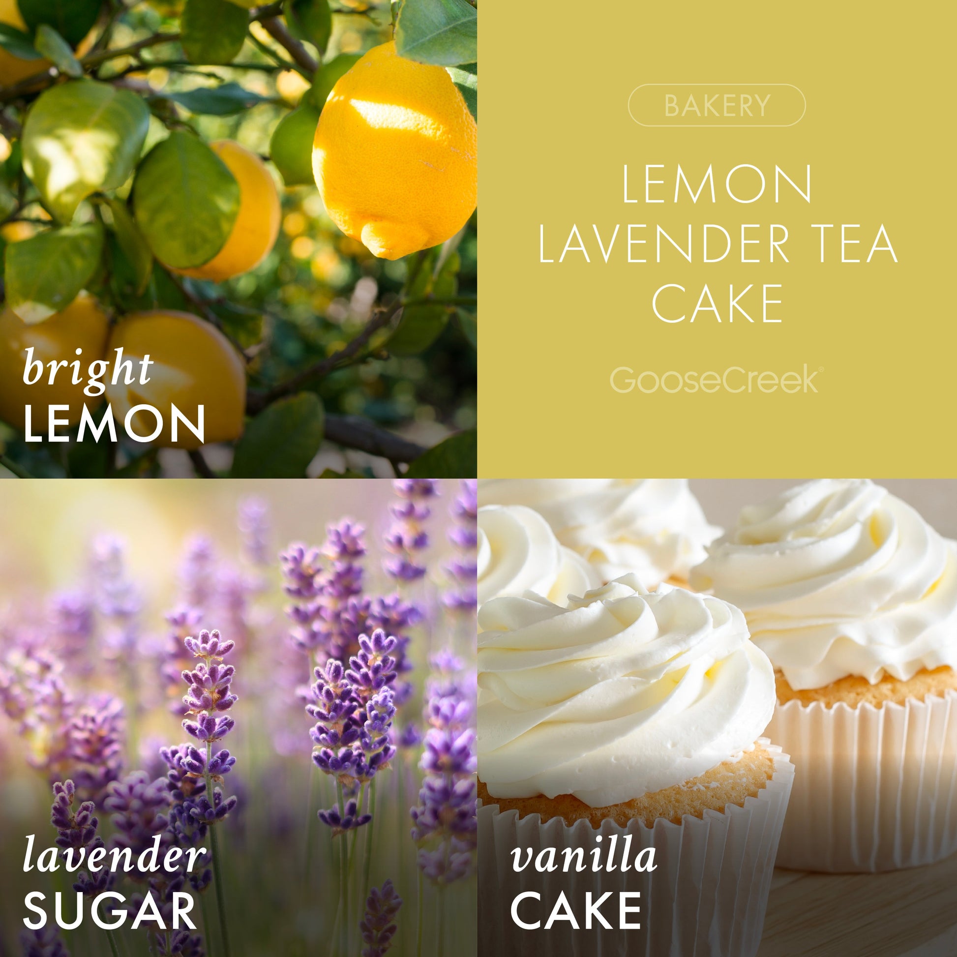 Lemon Lavender Tea Cake 3-Wick Candle
