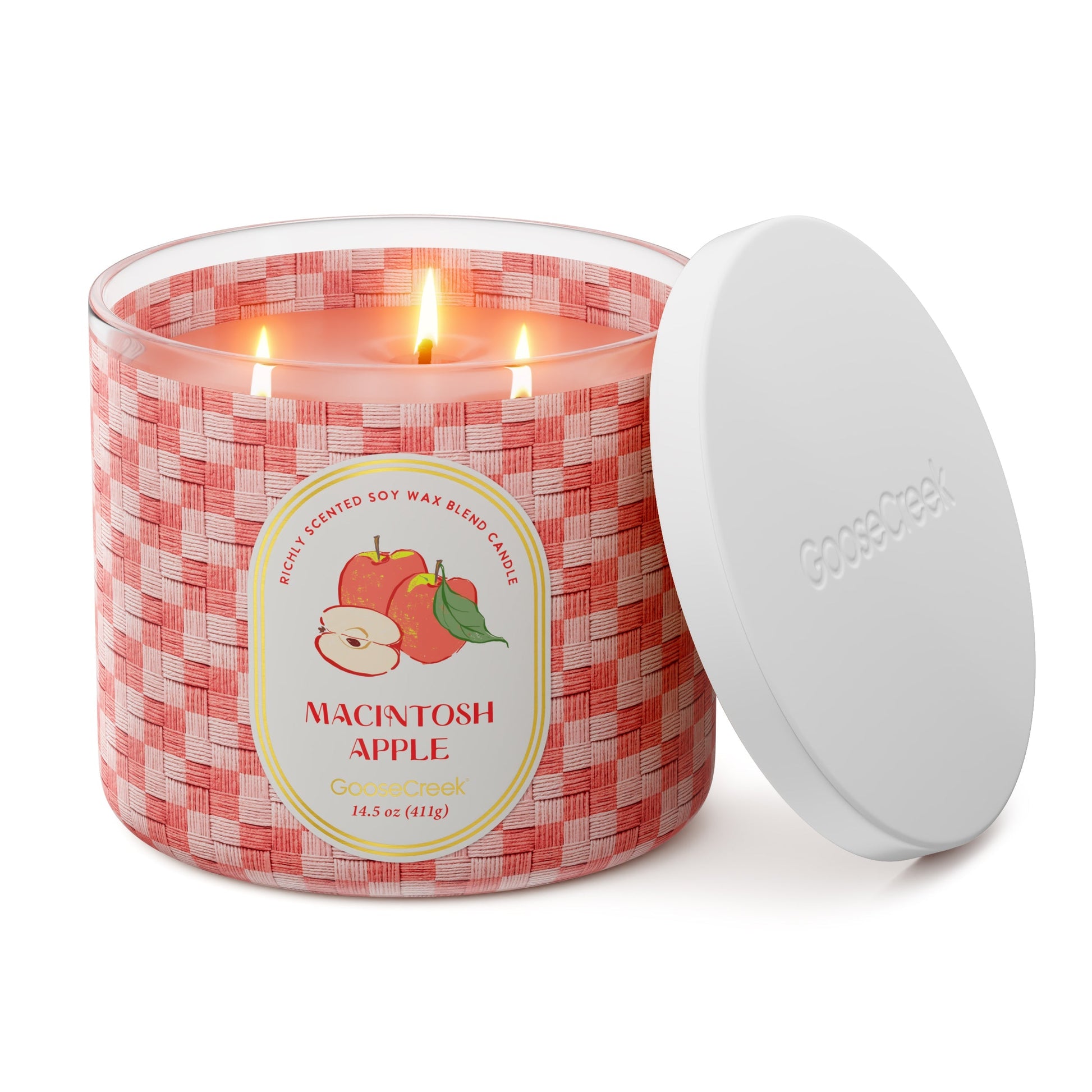 Macintosh Apple 3-Wick Candle