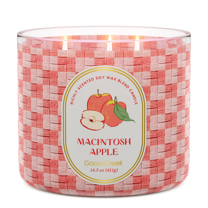 Macintosh Apple 3-Wick Candle
