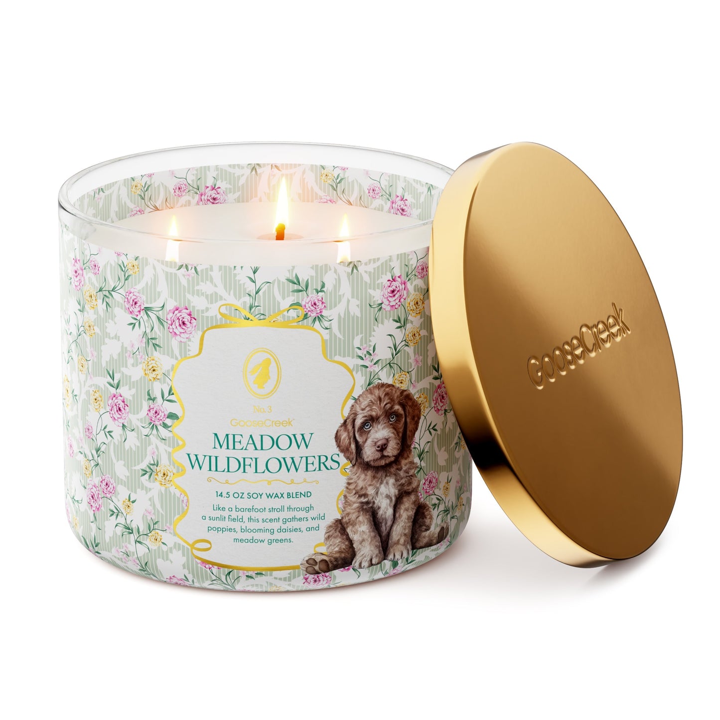 Meadow Wildflowers 3-Wick Candle