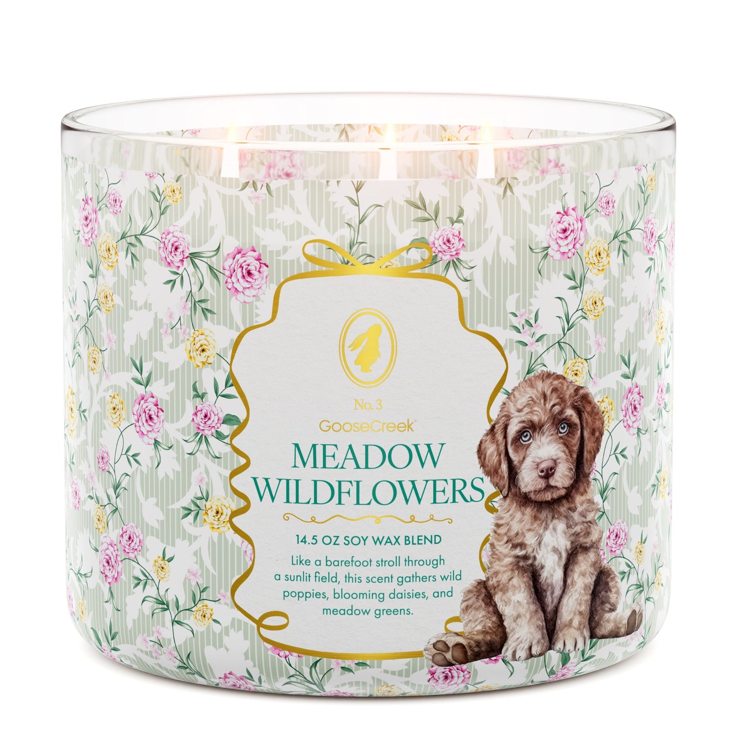 Meadow Wildflowers 3-Wick Candle