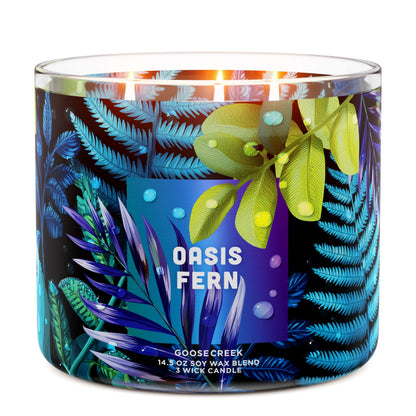 Oasis Fern 3-Wick Candle
