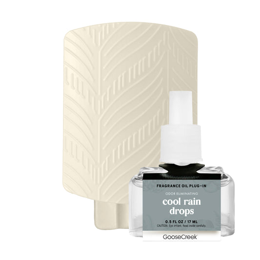 Odor Eliminating Cool Rain Drops Plug-in & Refill Bundle