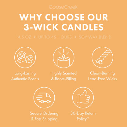 Orange Blossom 3-Wick Candle