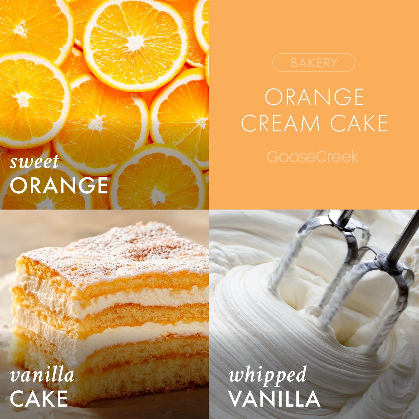 Orange Cream Cake 3-Wick Candle