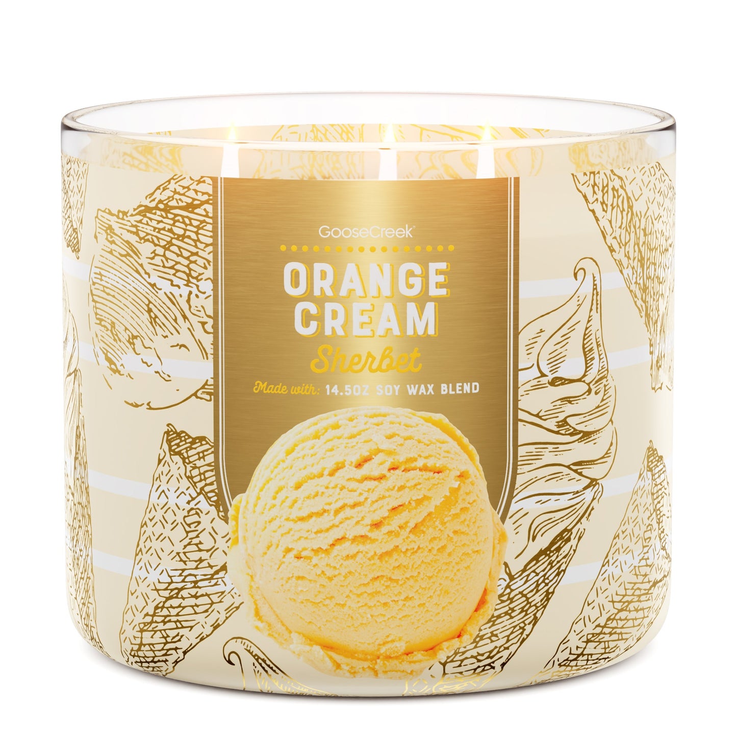 Orange Cream Sherbet 3-Wick Candle