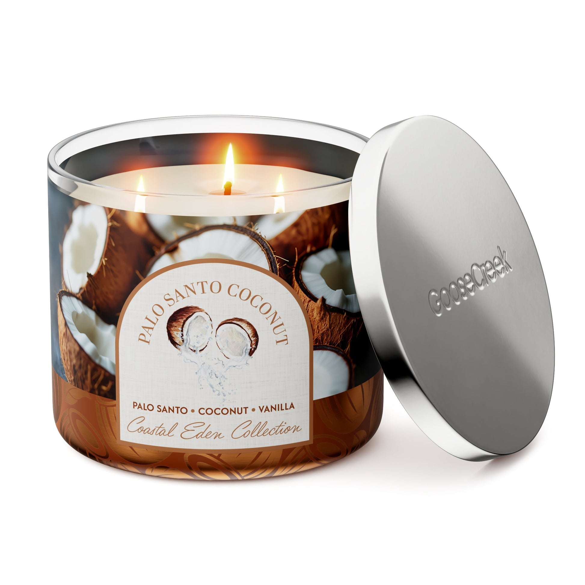 Palo Santo Coconut 3-Wick Candle