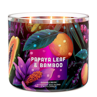 Papaya Leaf & Bamboo 3-Wick Candle