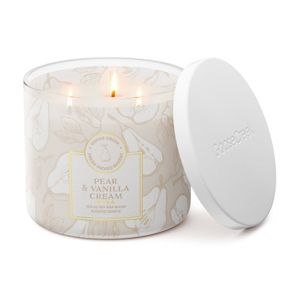 Pear & Vanilla Cream 3-Wick Candle