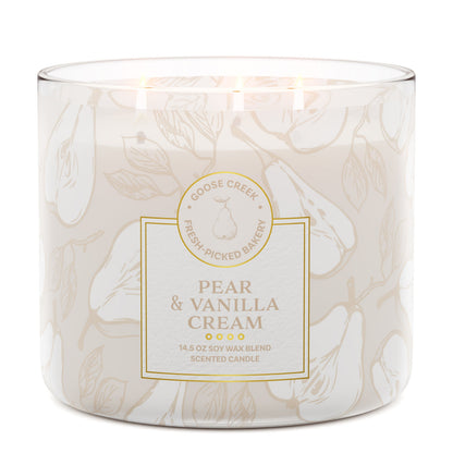 Pear & Vanilla Cream 3-Wick Candle