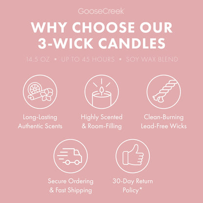 Pink Beach 3-Wick Candle