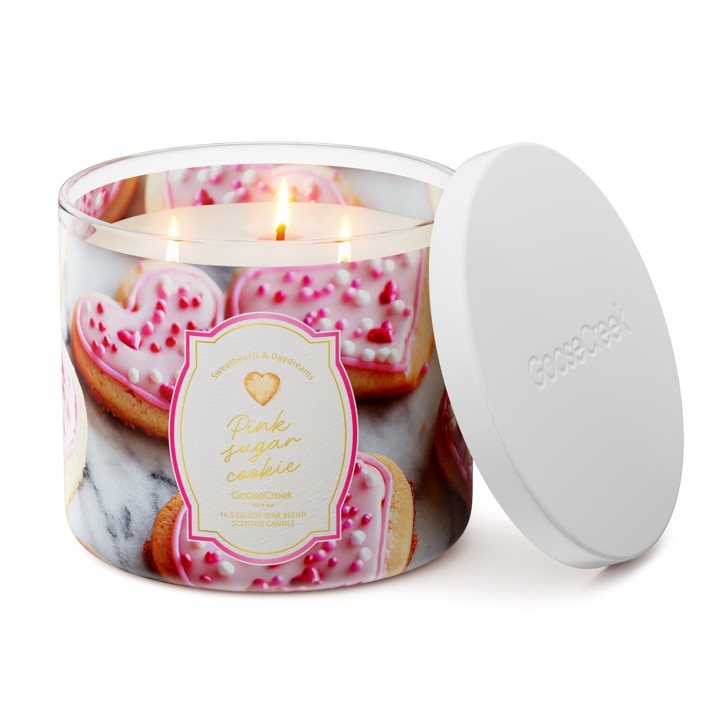 Pink Sugar Cookie Large 3-Wick Candle