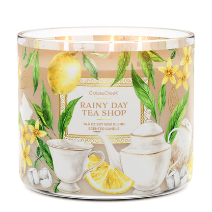 Rainy Day Tea Shop 3-Wick Candle