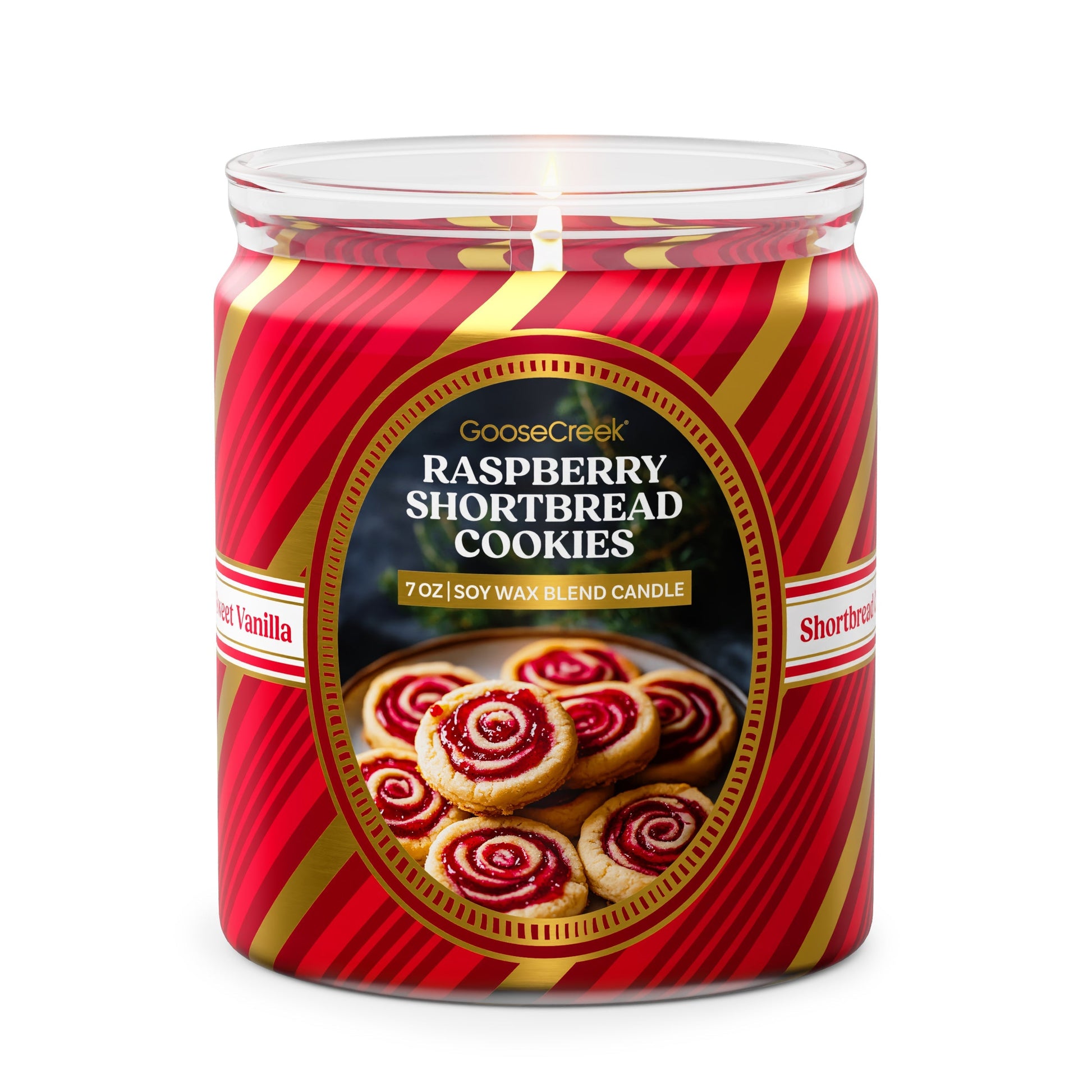 Raspberry Shortbread Cookie 7oz Single Wick Candle