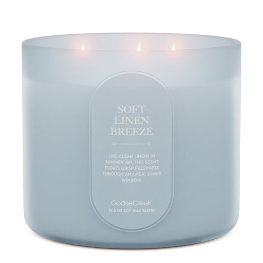 Soft Linen Breeze 3-Wick Candle