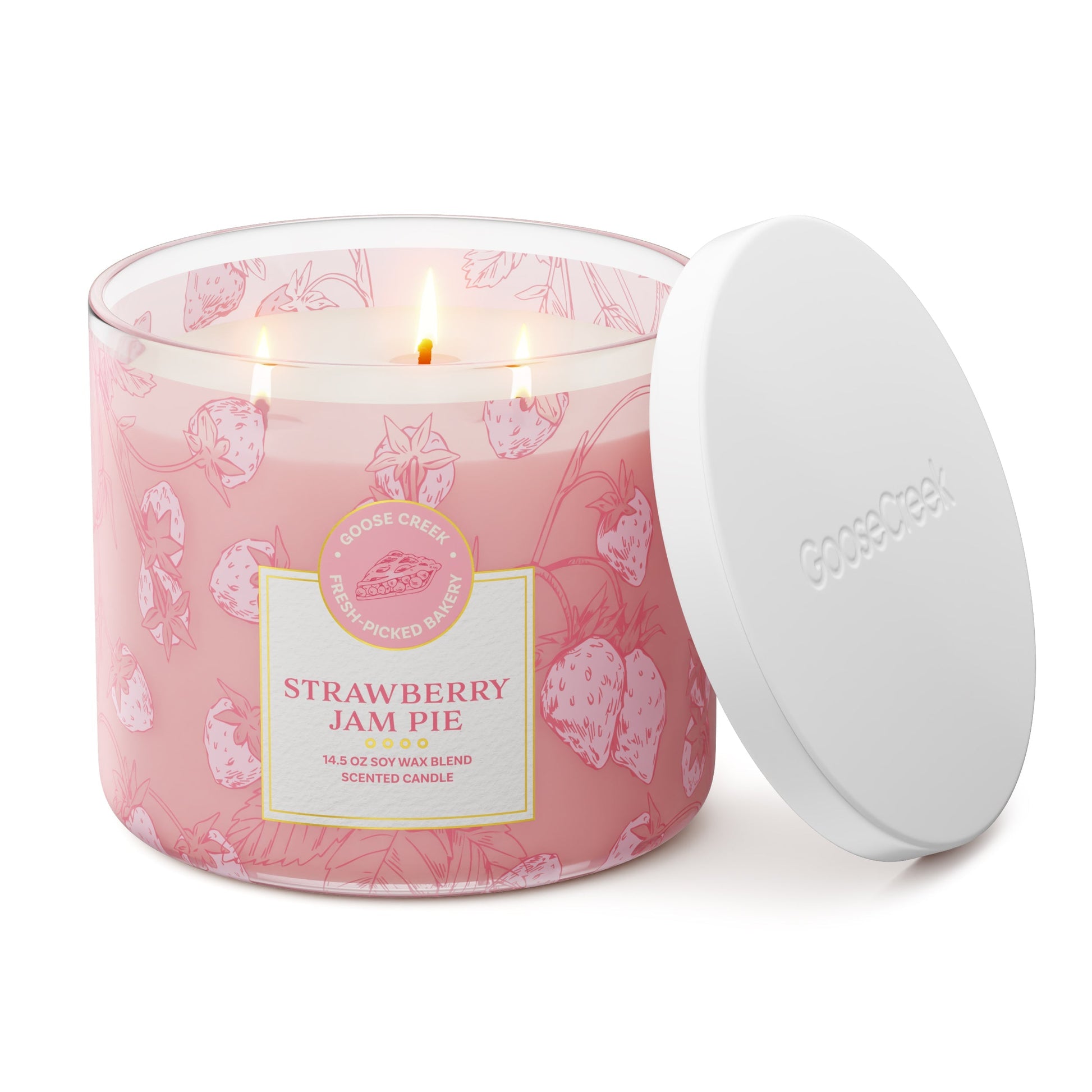 Strawberry Jam Pie 3-Wick Candle