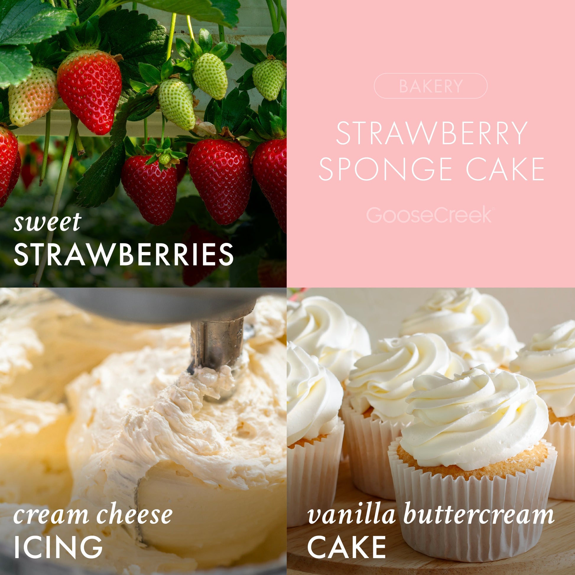 Strawberry Sponge Cake 3-Wick Candle