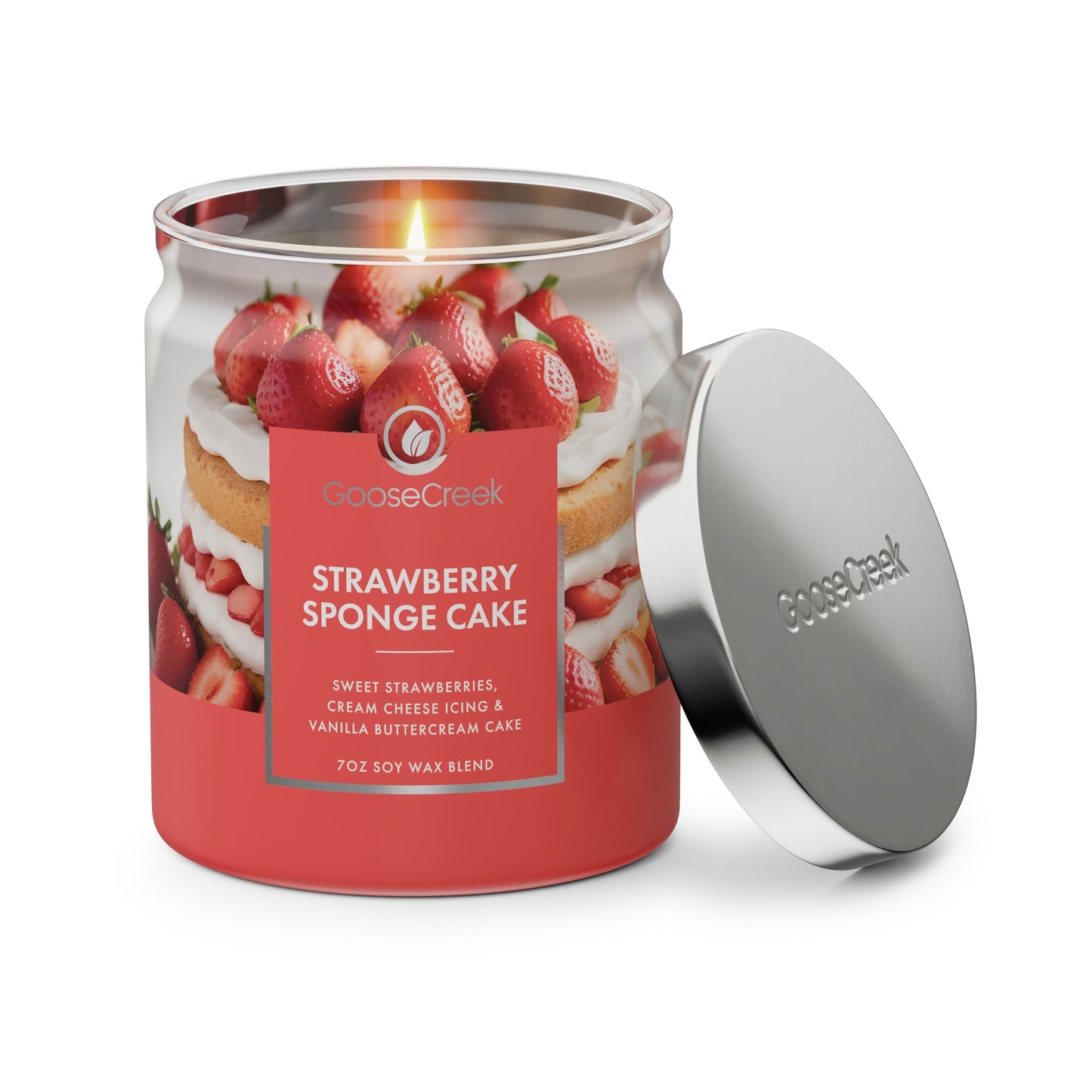 Strawberry Sponge Cake 7oz Single Wick Candle