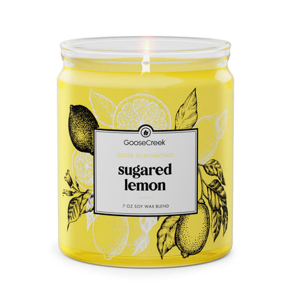 Sugared Lemon Odor Eliminating 7oz Single Wick Candle