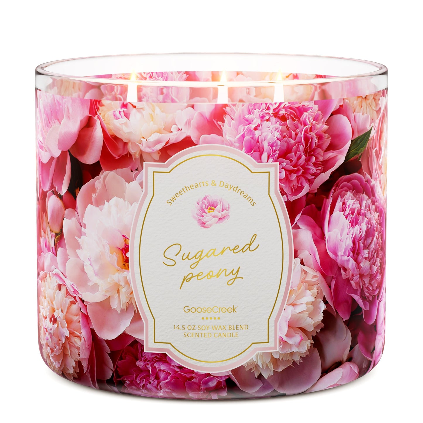 Sugared Peony 3-Wick Candle