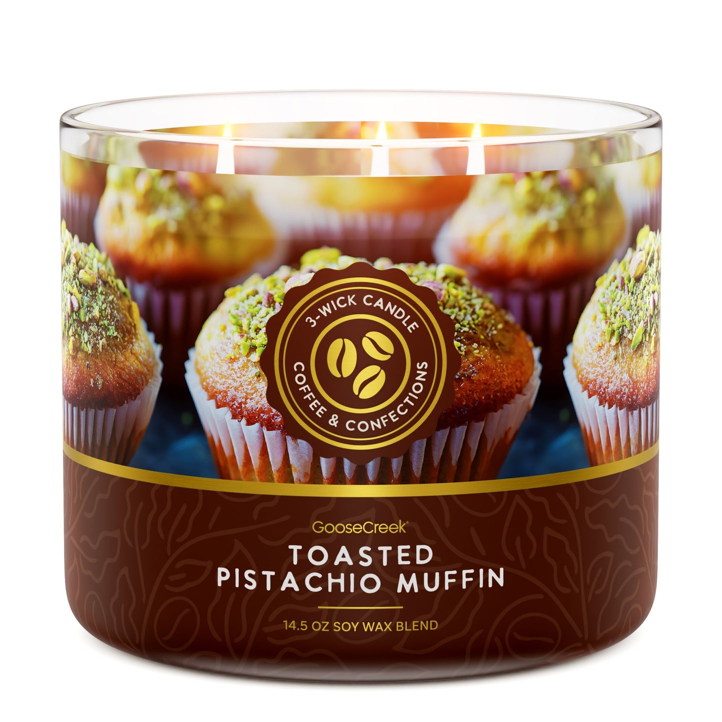 Toasted Pistachio Muffin 3-Wick Candle