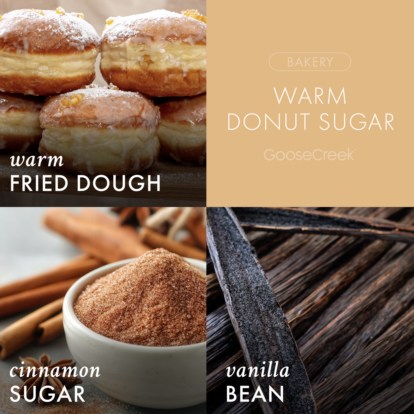 Warm Donut Sugar 3-Wick Candle