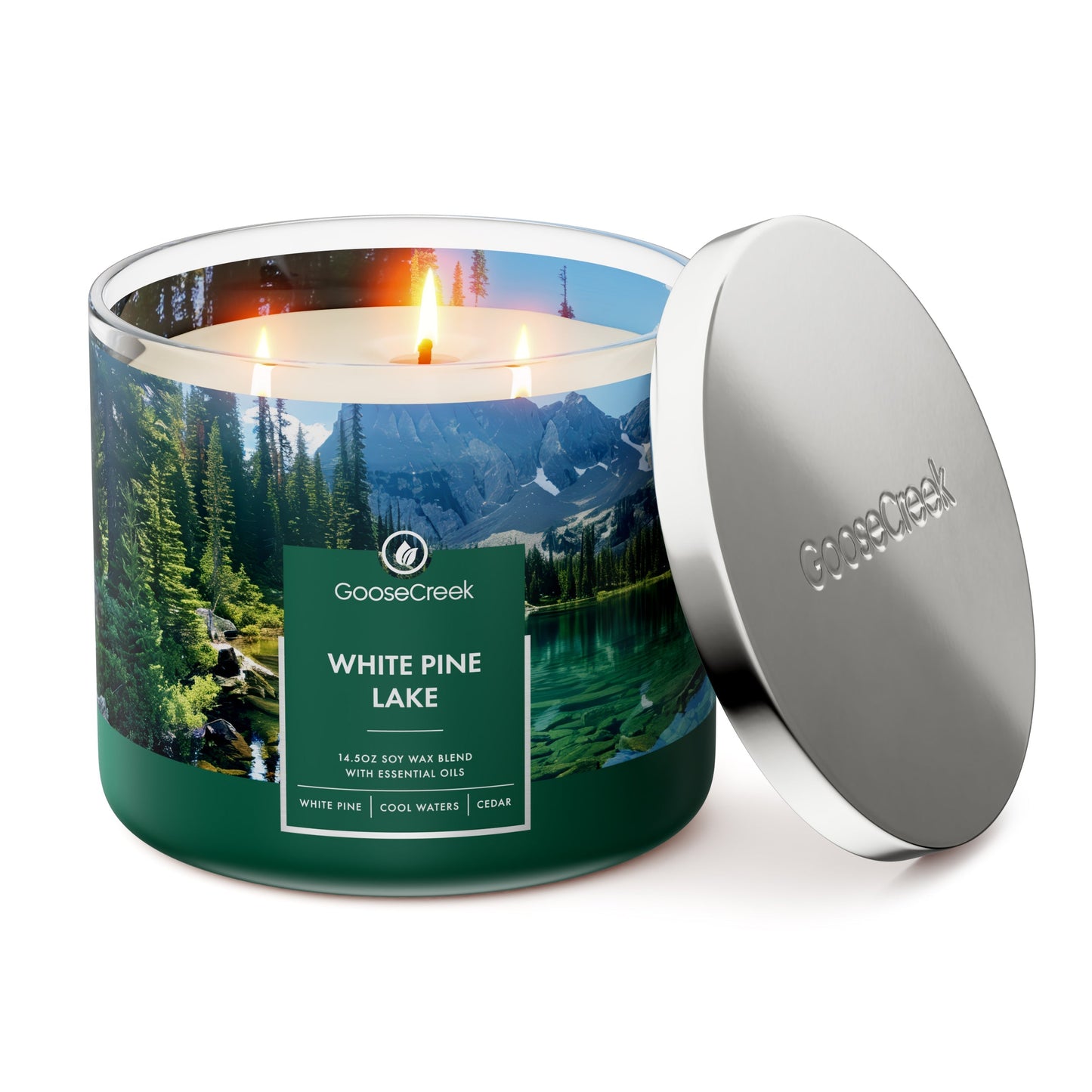 White Pine Lake Large 3-Wick Candle
