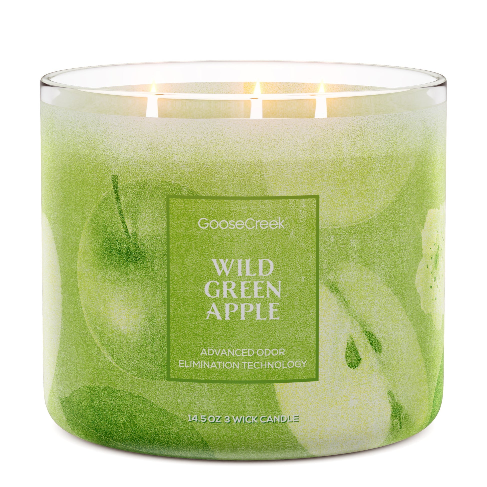 Wild Green Apple Odor Eliminating 3-Wick Candle